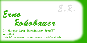 erno rokobauer business card